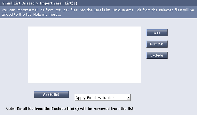 Import Email ID's from File Home