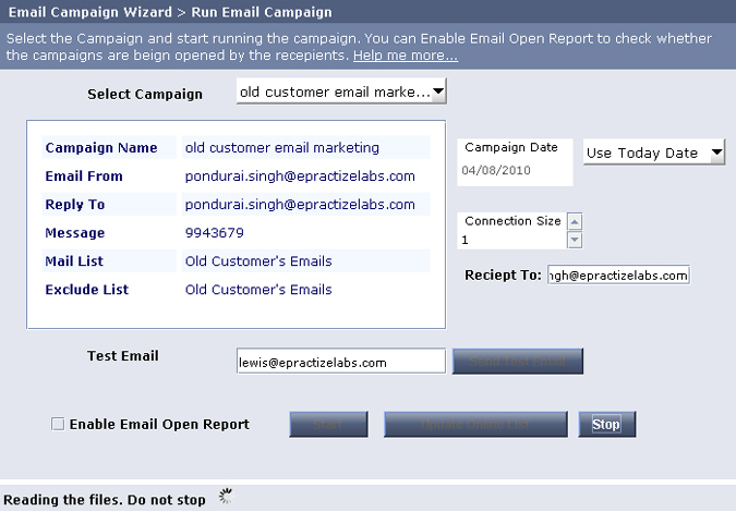 Updating Online Subscription Database